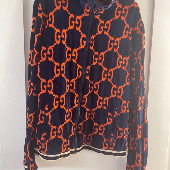 *SOLD*GUCCI COTTON VELVET ZIP-UP JACKET LIMITED EDITION RETAILS $2000+ - Picture 7 of 9